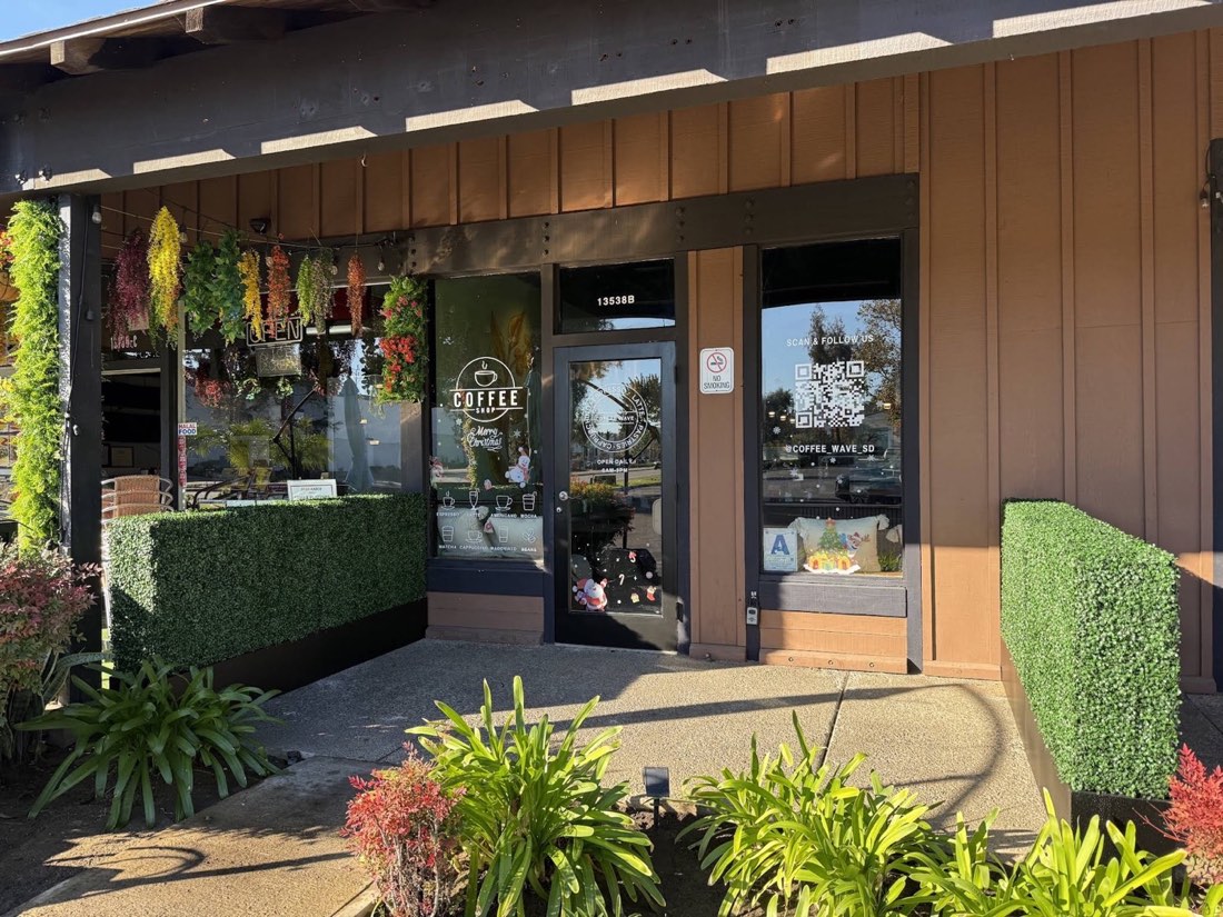 Coffee Wave storefront at 13538 Poway Road